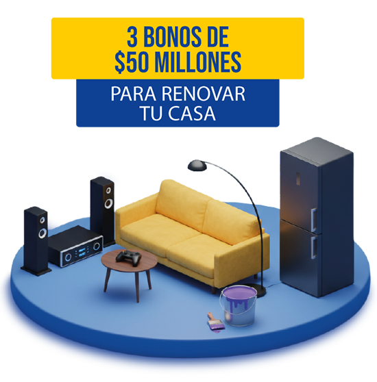 3 Bonos de $50 Millones para renovar tu casa